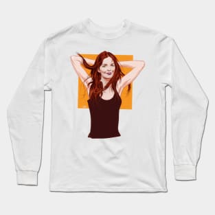 Diane Keaton - An illustration by Paul Cemmick Long Sleeve T-Shirt